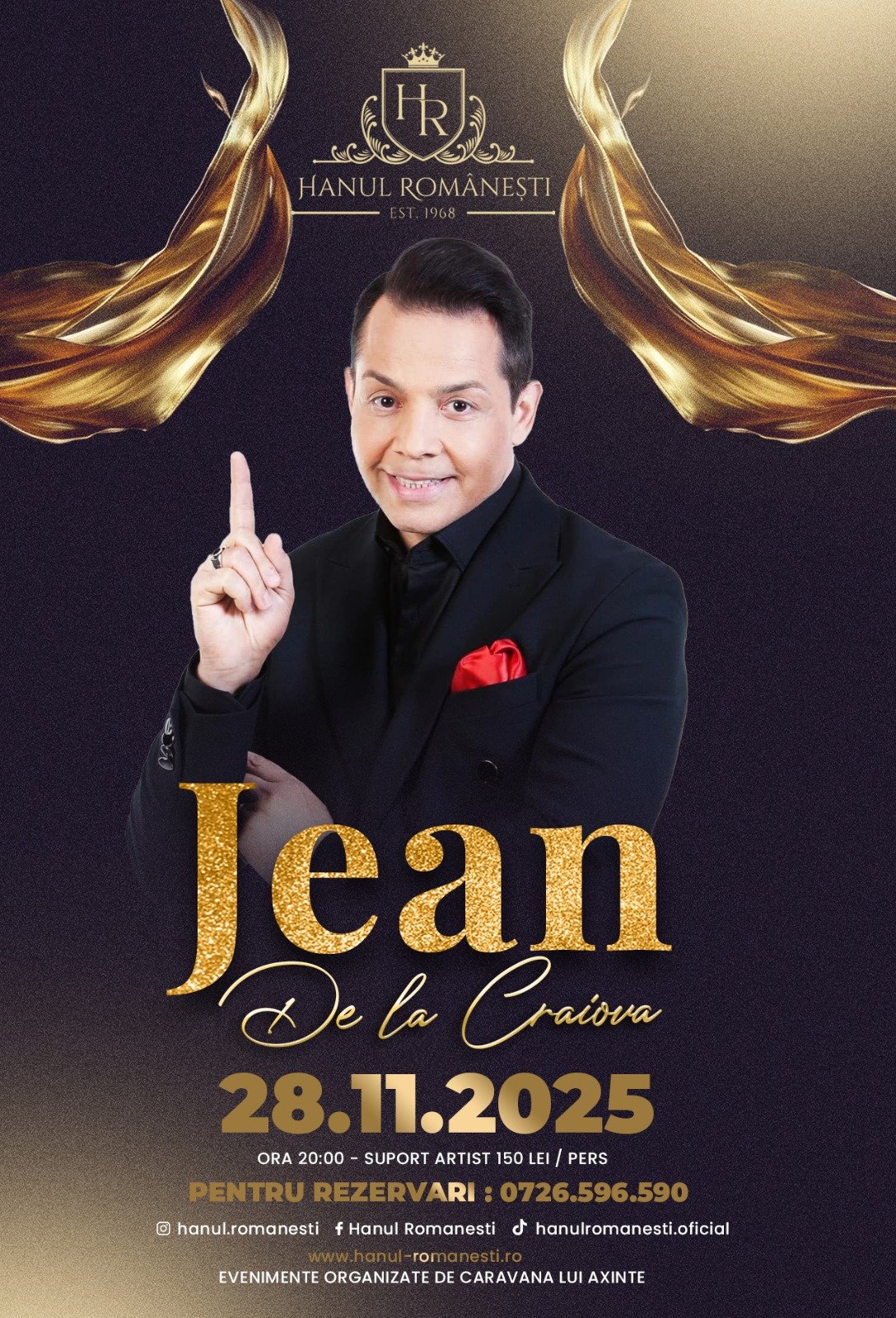 Jean de la Craiova, 28.11.2025 la Hanul Românesc